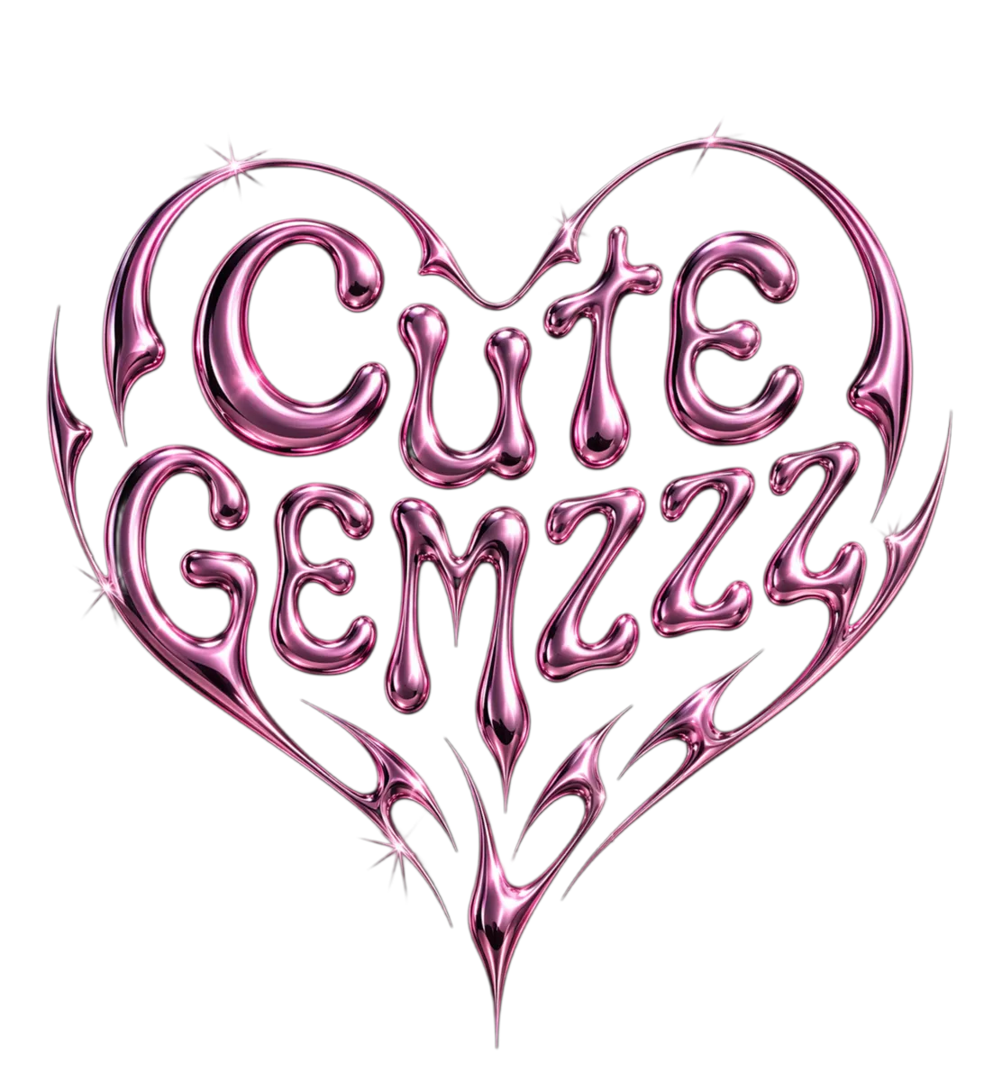 Logo de Cute Gemzzz, colaboración de tooth gems con Kobold Tattoo